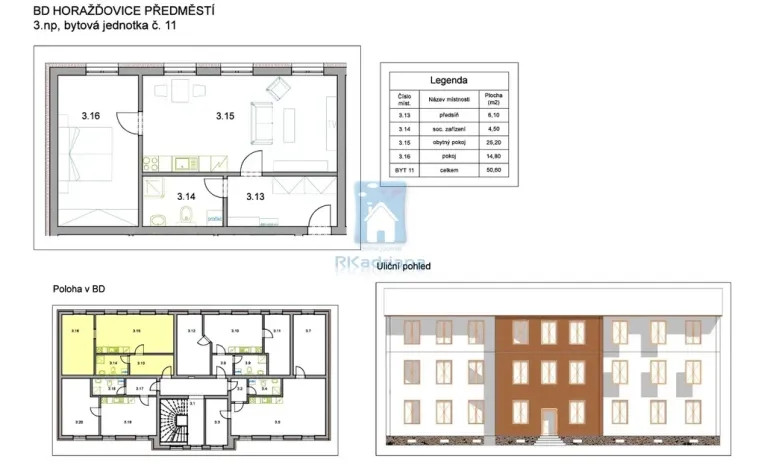 Prodej bytu 2+kk, Horažďovice, Předměstí, 50 m2