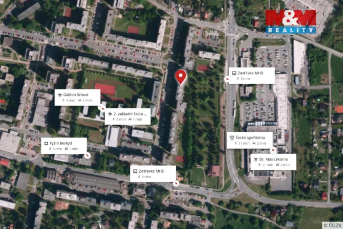 Pronájem bytu 4+1, Frýdek-Místek - Frýdek, Jana Čapka, 76 m2