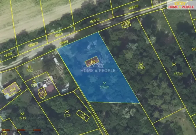 Prodej pozemku, Praha - Lipence, 1285 m2