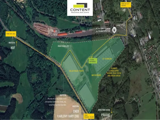 Pronájem výrobních prostor, Aš, 7000 m2