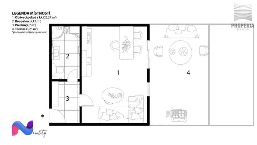 Prodej bytu 1+kk, Brno, Jerlínová, 68 m2