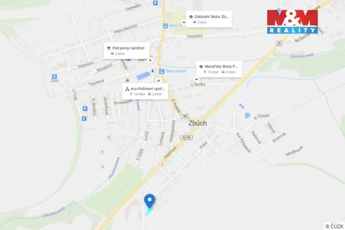 Prodej pozemku pro bydlení, Zbůch, 1309 m2