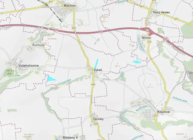 Prodej podílu pole, Vykáň, 38867 m2