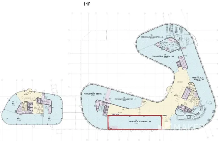 Pronájem kanceláře, Praha - Vokovice, Evropská, 792 m2
