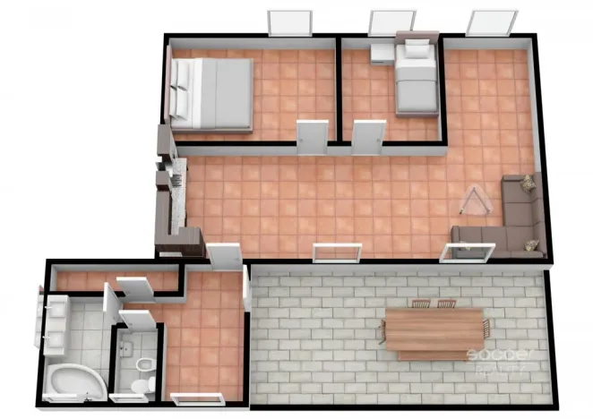 Pronájem bytu 3+kk, Černošice, Dr. Janského, 76 m2