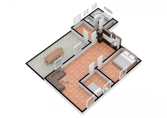 Pronájem bytu 3+kk, Černošice, Dr. Janského, 76 m2