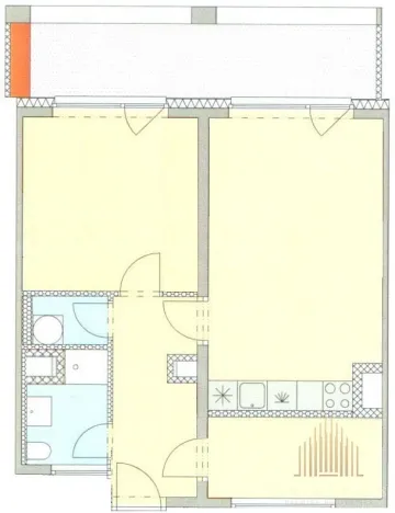 Pronájem bytu 3+kk, Praha - Košíře, Hlaváčkova, 51 m2