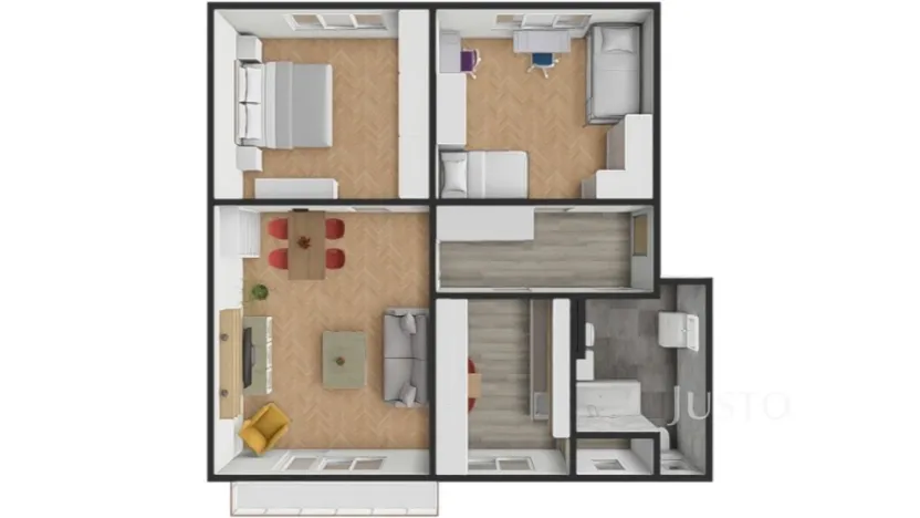 Prodej bytu 3+1, Písek, Budovatelská, 80 m2