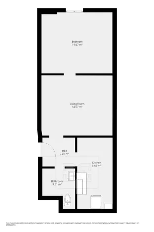 Pronájem bytu 2+1, Děčín, Na Úpatí, 45 m2