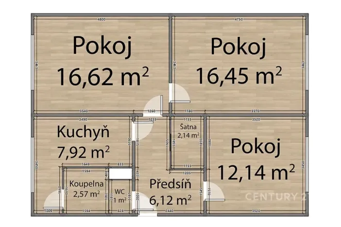 Prodej bytu 3+1, Klatovy, Krátká, 65 m2