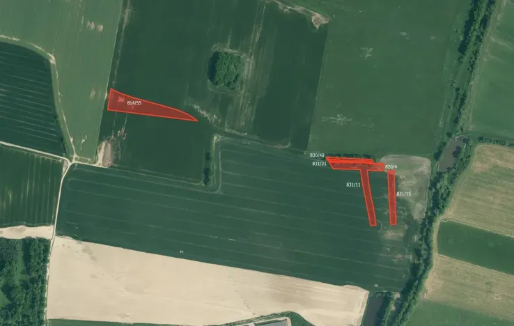 Prodej pole, Dívčice, 34791 m2