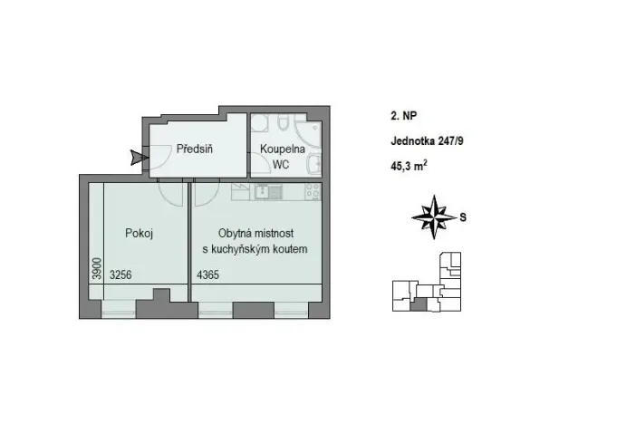Prodej bytu 2+kk, Trutnov - Horní Staré Město, Horská, 45 m2