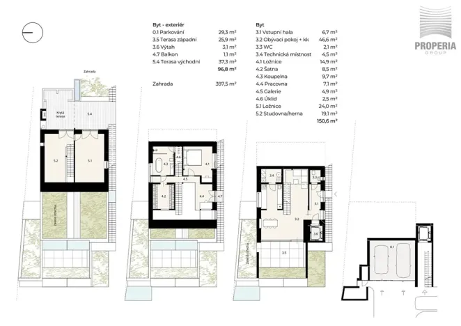 Prodej bytu 5+kk, Lelekovice, Zahumení, 151 m2