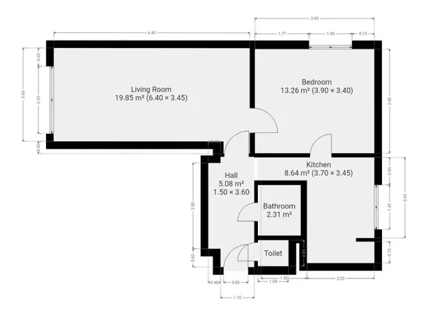 Pronájem bytu 2+1, Praha - Žižkov, Na Balkáně, 50 m2