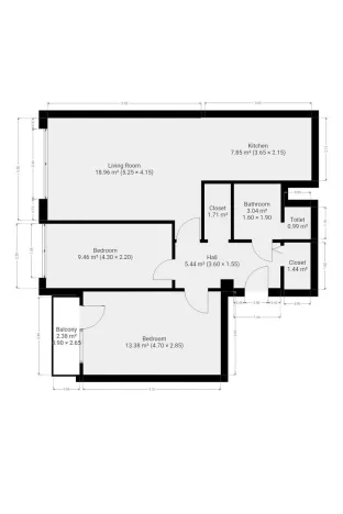 Pronájem bytu 3+kk, Praha - Chodov, Jeřábkova, 66 m2