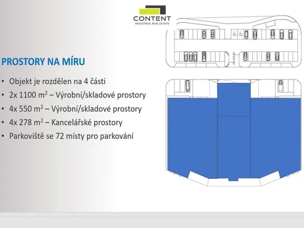 Pronájem výrobních prostor, České Budějovice - České Budějovice 4, Pekárenská, 1100 m2