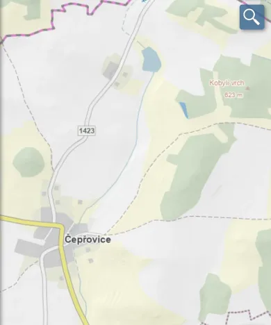 Prodej lesa, Čepřovice, 1644 m2