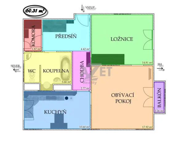 Prodej bytu 2+1, Vratimov, U Mateřské školy, 60 m2