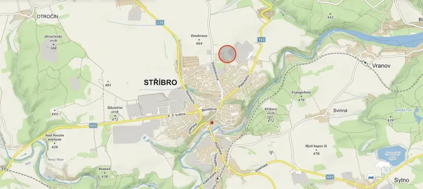 Prodej komerčního pozemku, Stříbro, 7355 m2