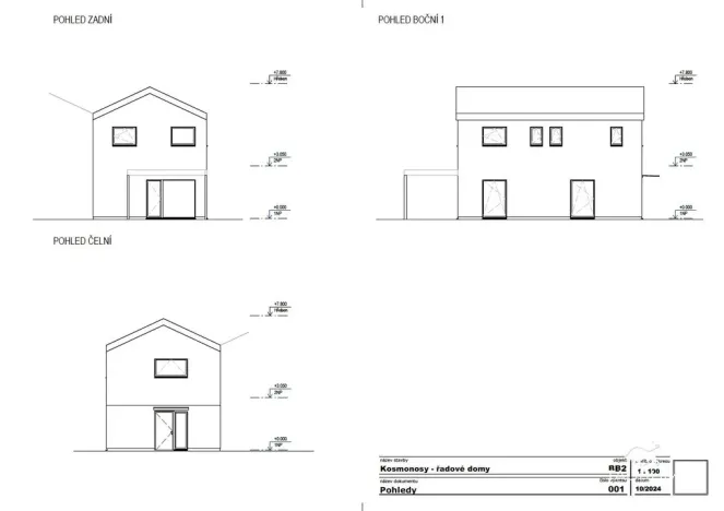 Prodej rodinného domu, Kosmonosy, 105 m2