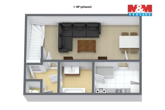 Prodej rodinného domu, Březová, Okružní, 74 m2