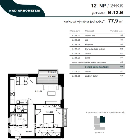 Pronájem bytu 2+kk, Brno - Černá Pole, třída Generála Píky, 78 m2