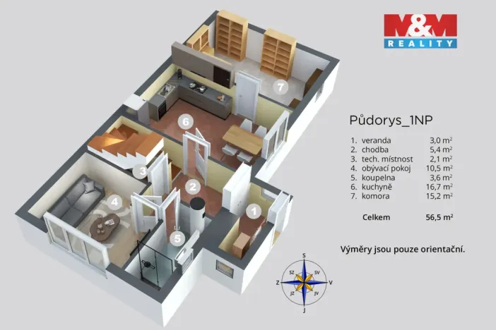 Prodej rodinného domu, Budyně nad Ohří - Písty, 90 m2