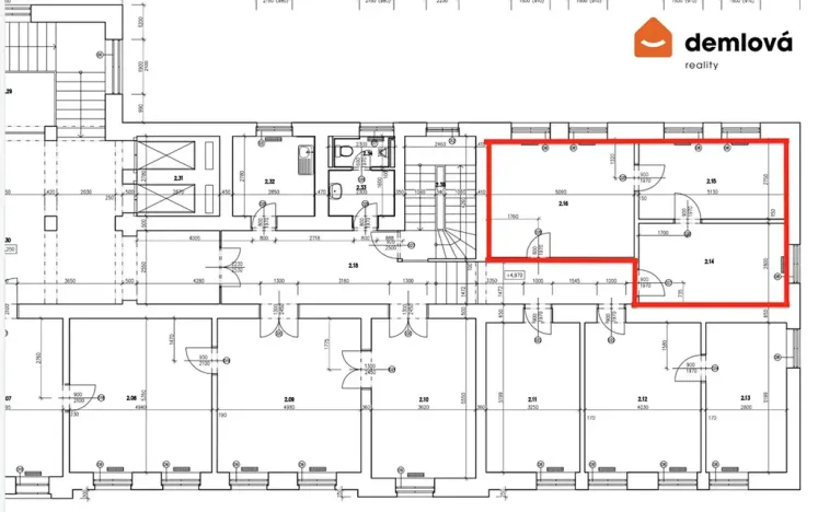 Pronájem kanceláře, Ostrava, Smetanovo náměstí, 53 m2