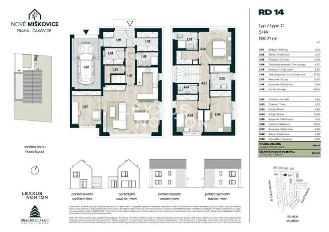 Prodej rodinného domu, Praha - Miškovice, Polabská, 160 m2
