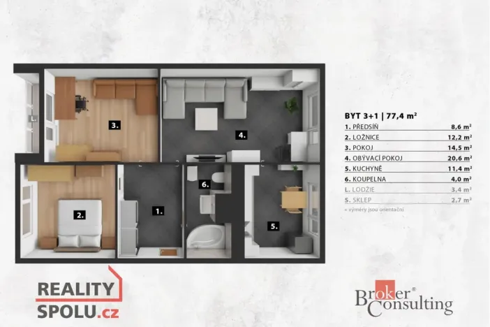Prodej bytu 3+1, Hradec Králové - Nový Hradec Králové, Mandysova, 77 m2