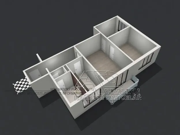 Prodej bytu 3+kk, České Budějovice, L. M. Pařízka, 62 m2