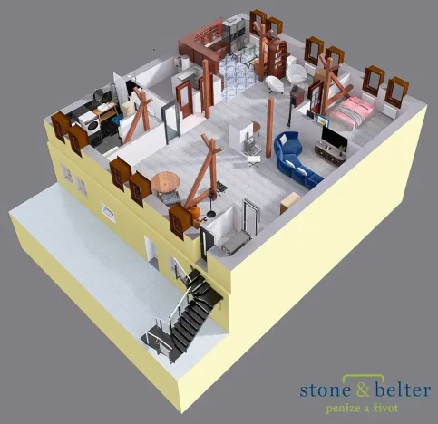 Prodej vícegeneračního domu, Nové Město pod Smrkem, Mírové náměstí, 466 m2