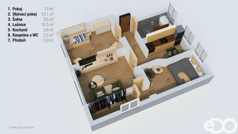 Prodej bytu 3+1, Krnov, Mikulášská, 57 m2