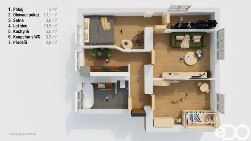 Prodej bytu 3+1, Krnov, Mikulášská, 57 m2