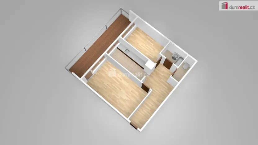 Pronájem bytu 2+1, Praha - Břevnov, Anastázova, 47 m2