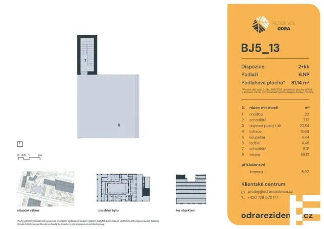 Prodej bytu 2+kk, Praha - Bohnice, Lodžská, 81 m2