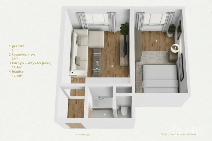Prodej bytu 1+1, Sokolov, Kosmonautů, 38 m2