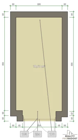Prodej garáže, Brno - Slatina, 18 m2