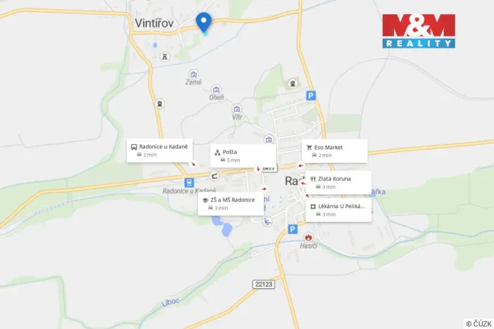 Prodej zahrady, Radonice - Vintířov, 1044 m2