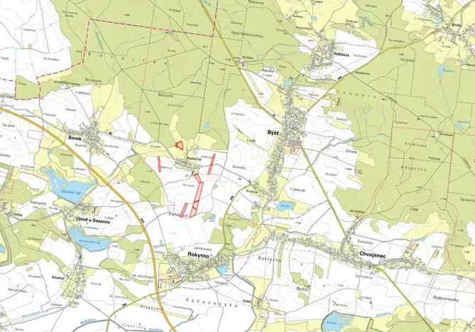 Prodej pole, Býšť, 43069 m2