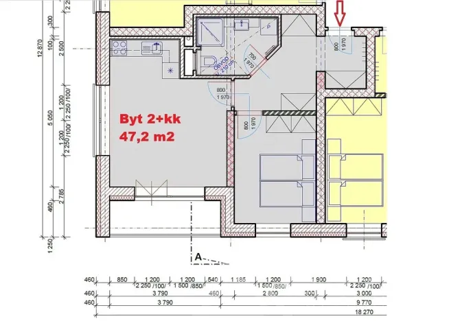 Prodej bytu 2+kk, Kašperské Hory, Lesní, 47 m2