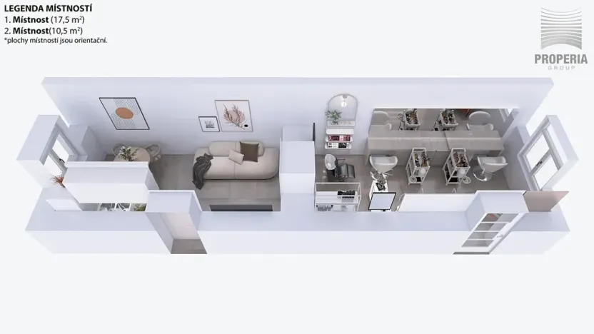 Pronájem obchodního prostoru, Brno, Antonínská, 27 m2