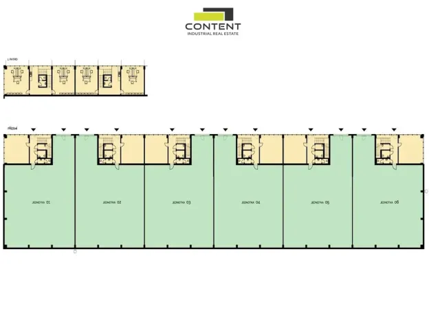 Pronájem skladu, Plzeň - Východní Předměstí, Jateční, 1710 m2