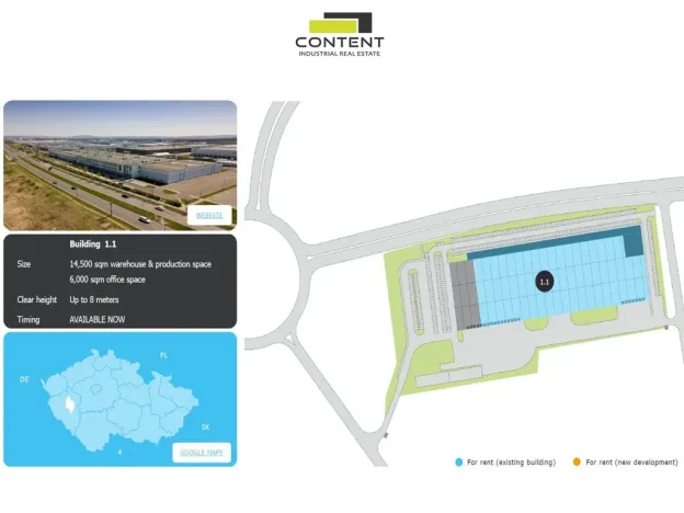Pronájem skladu, Plzeň - Skvrňany, U Nové Hospody, 14500 m2