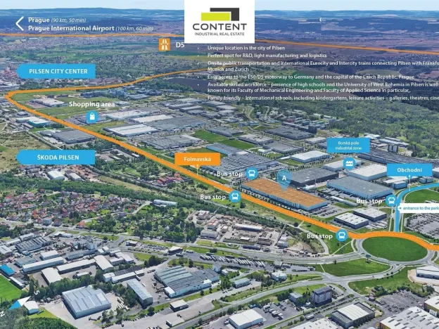 Pronájem skladu, Plzeň - Skvrňany, U Nové Hospody, 14500 m2