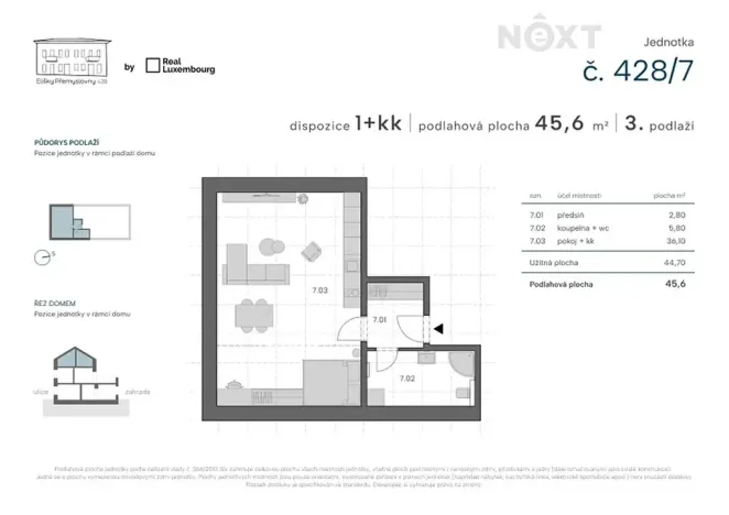 Prodej bytu 1+kk, Praha - Zbraslav, Elišky Přemyslovny, 45 m2