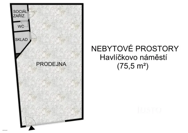 Pronájem obchodního prostoru, Písek, Havlíčkovo nám., 75 m2