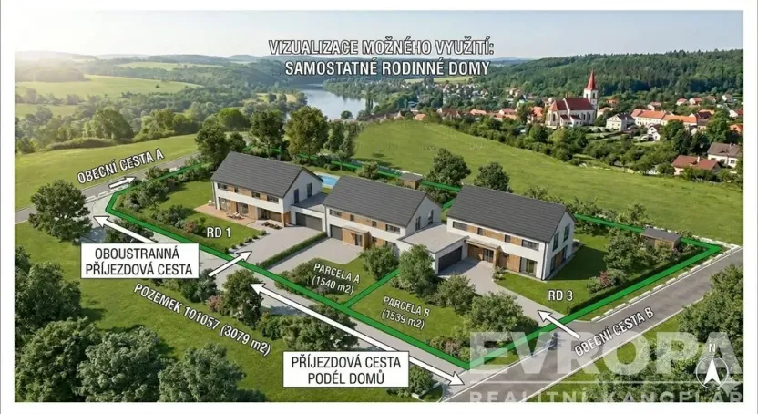 Prodej pozemku pro bydlení, Sázava, 3326 m2