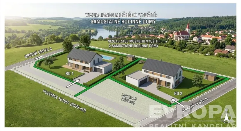 Prodej pozemku pro bydlení, Sázava, 3326 m2