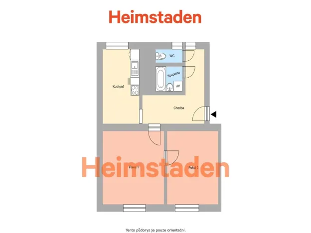 Pronájem bytu 2+1, Havířov - Město, Na Nábřeží, 55 m2